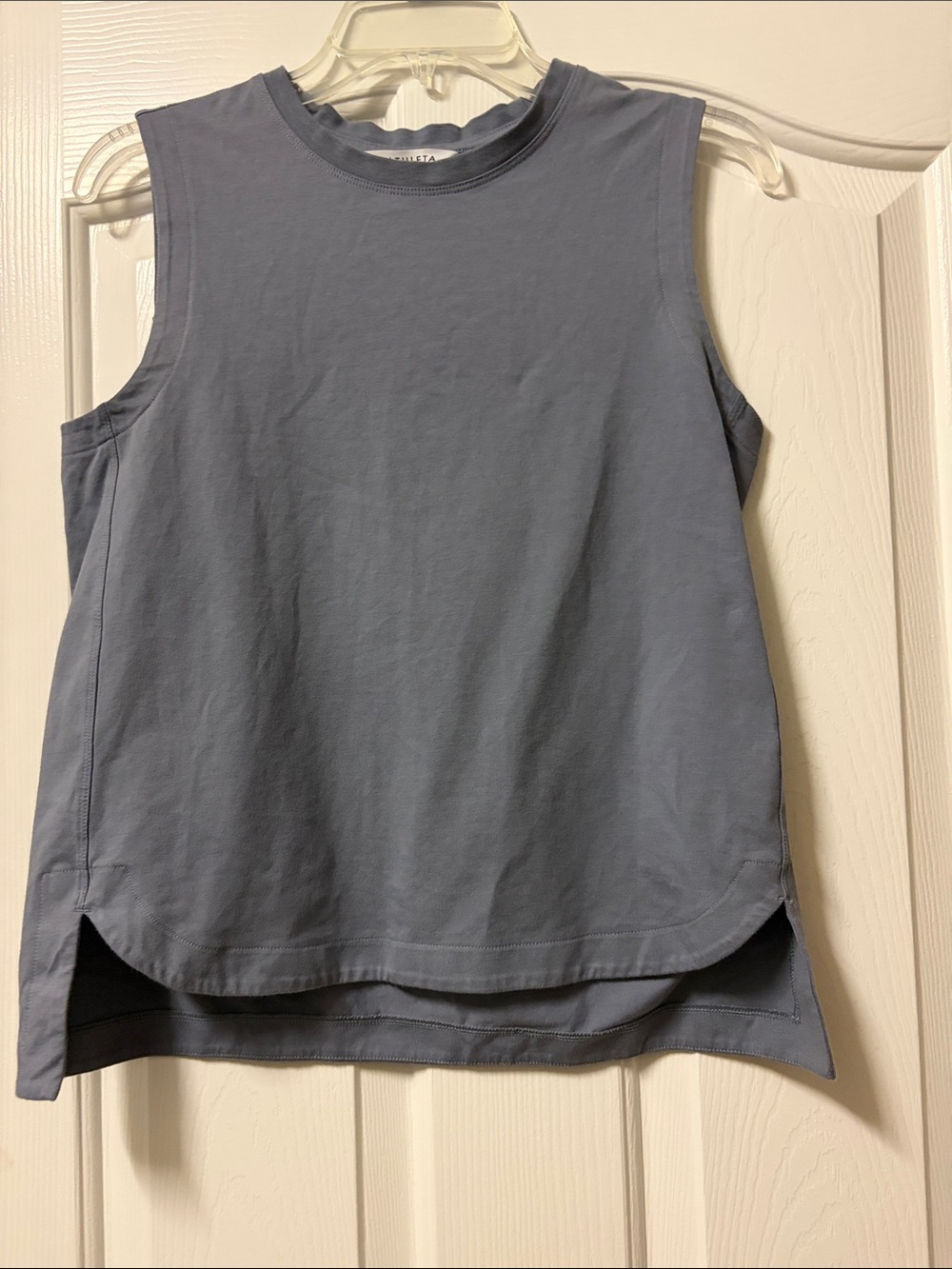 Athleta Slate Blue Sleeveless Crewneck Tank